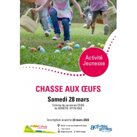 2026 - Chasse aux œufs le 28 mars